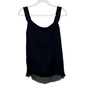 Diane Von Furstenberg Silk Top Sie 2 Crossed straps on back fully lined
